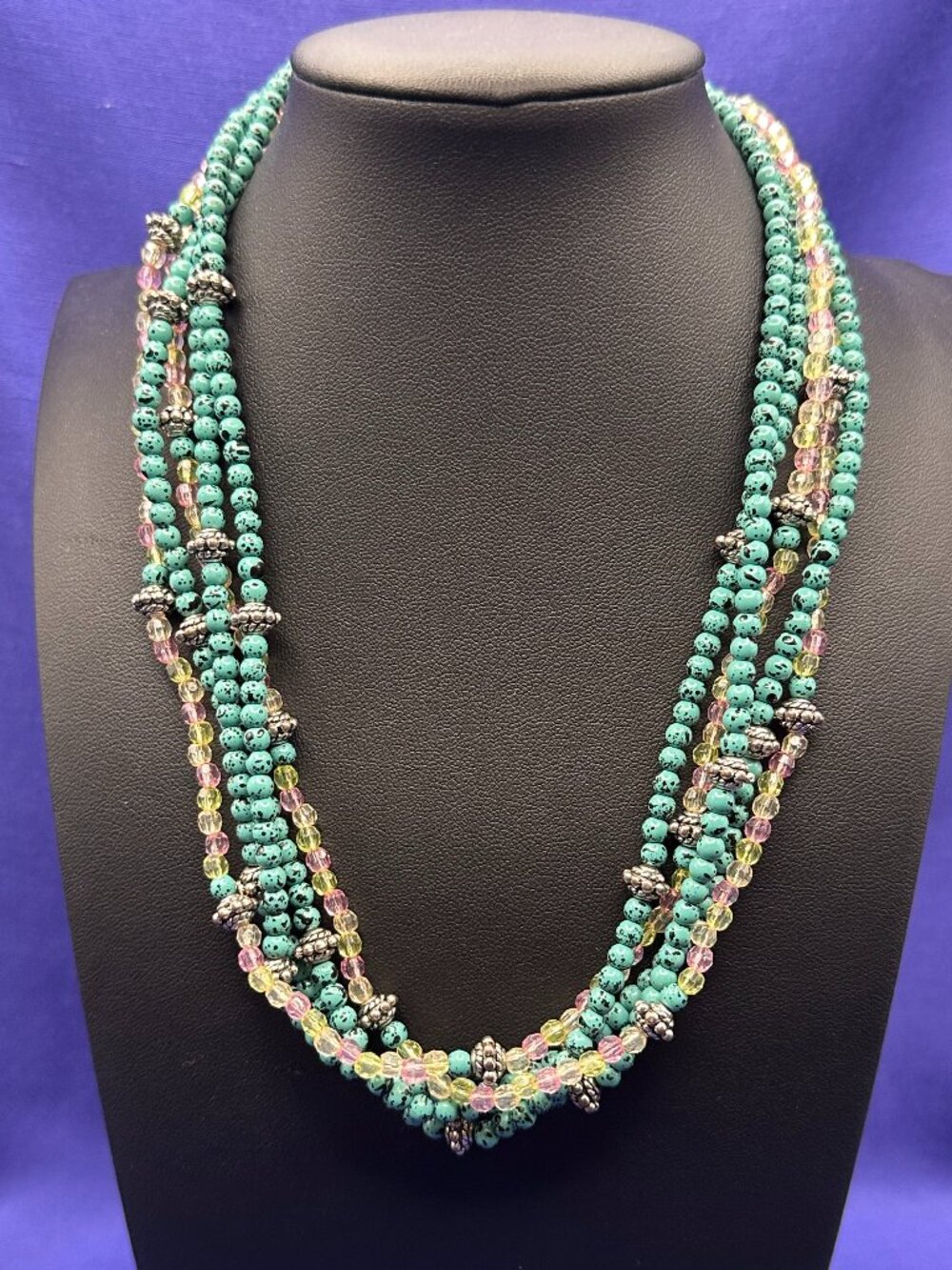 Kissaka Multi-Strand Beaded Necklace